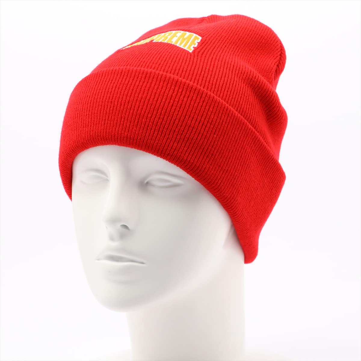 Supreme Knit cap Acrylic Red Logo embroidery