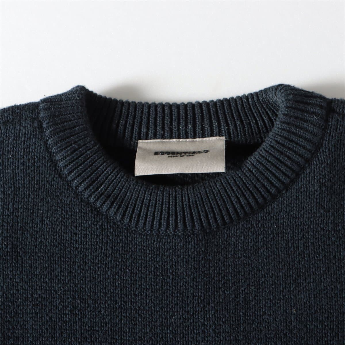 FEAR OF GOD Essentials Cotton & polyester Sweater XS Men's Navy blue