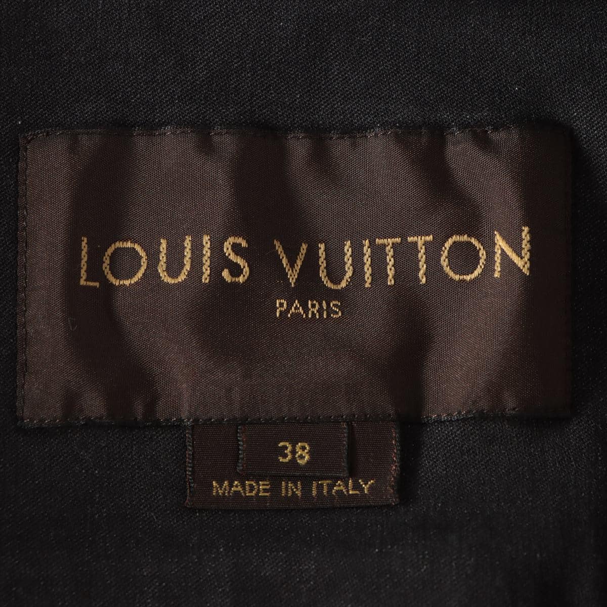 Louis Vuitton RW112 Denim Setup Jacket 38/pants 40 Ladies' Black