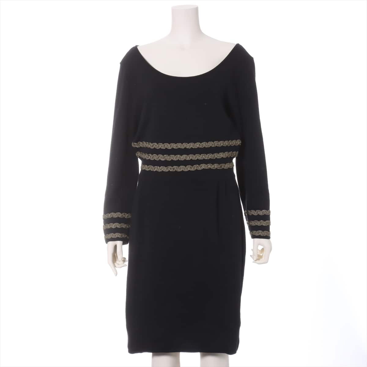 Fendi Wool Knit dress 44 Ladies' Black