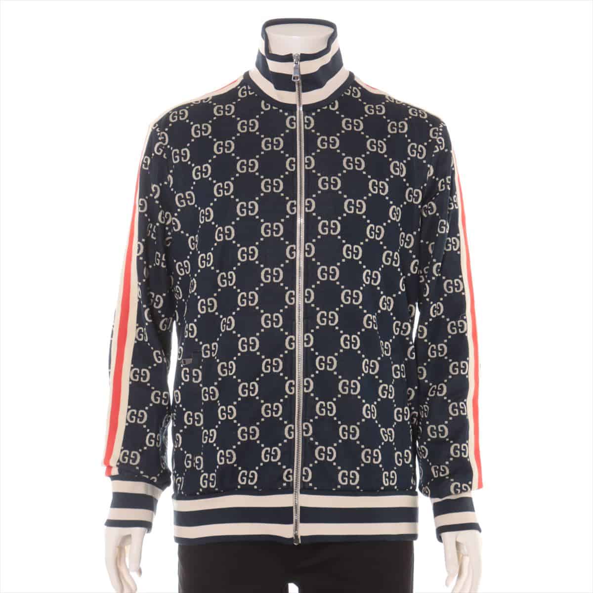 Gucci GG jacquard Cotton Sweatsuit XL Men's Navy blue  496919
