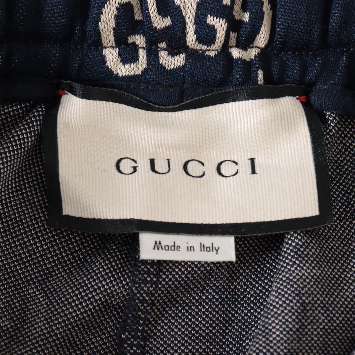 Gucci GG jacquard Cotton Track pants S Men's Navy blue  Sweatsuit 496920