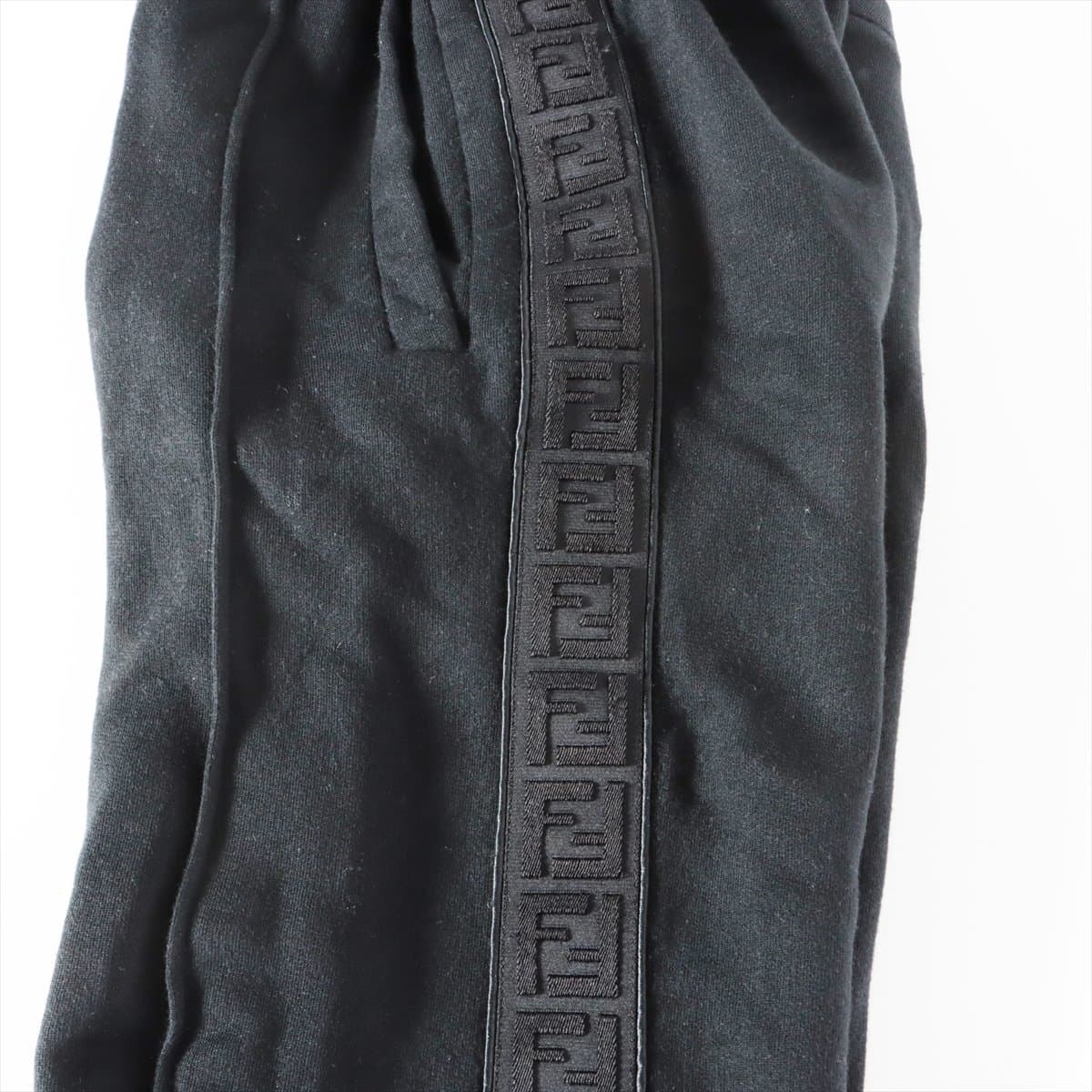 Fendi 19-year Cotton & wool Sweatpants 44 Men's Black  logo sideline