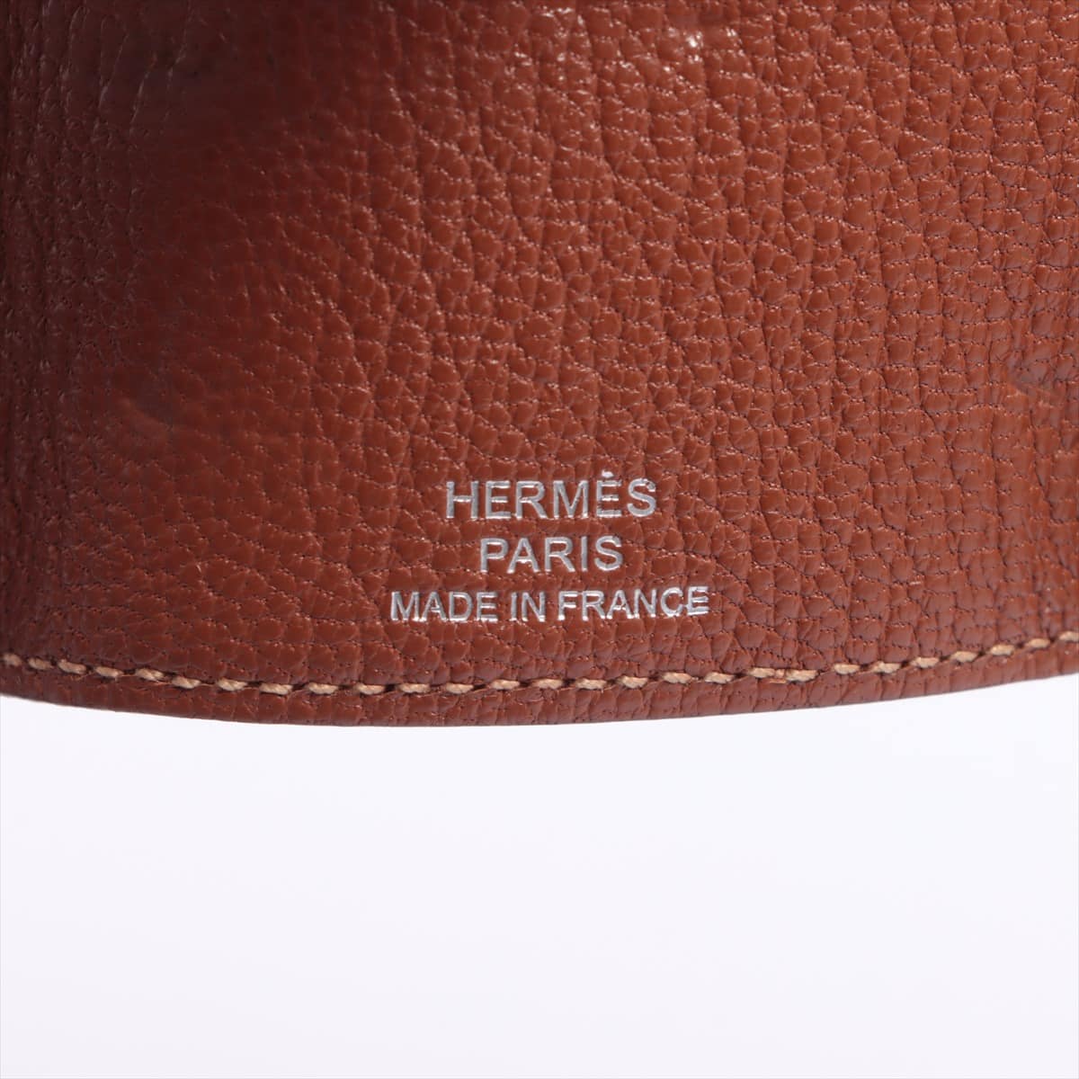 Hermès Bearn Key Case Chevre myzore Key case Orange Silver Metal fittings □P:2012