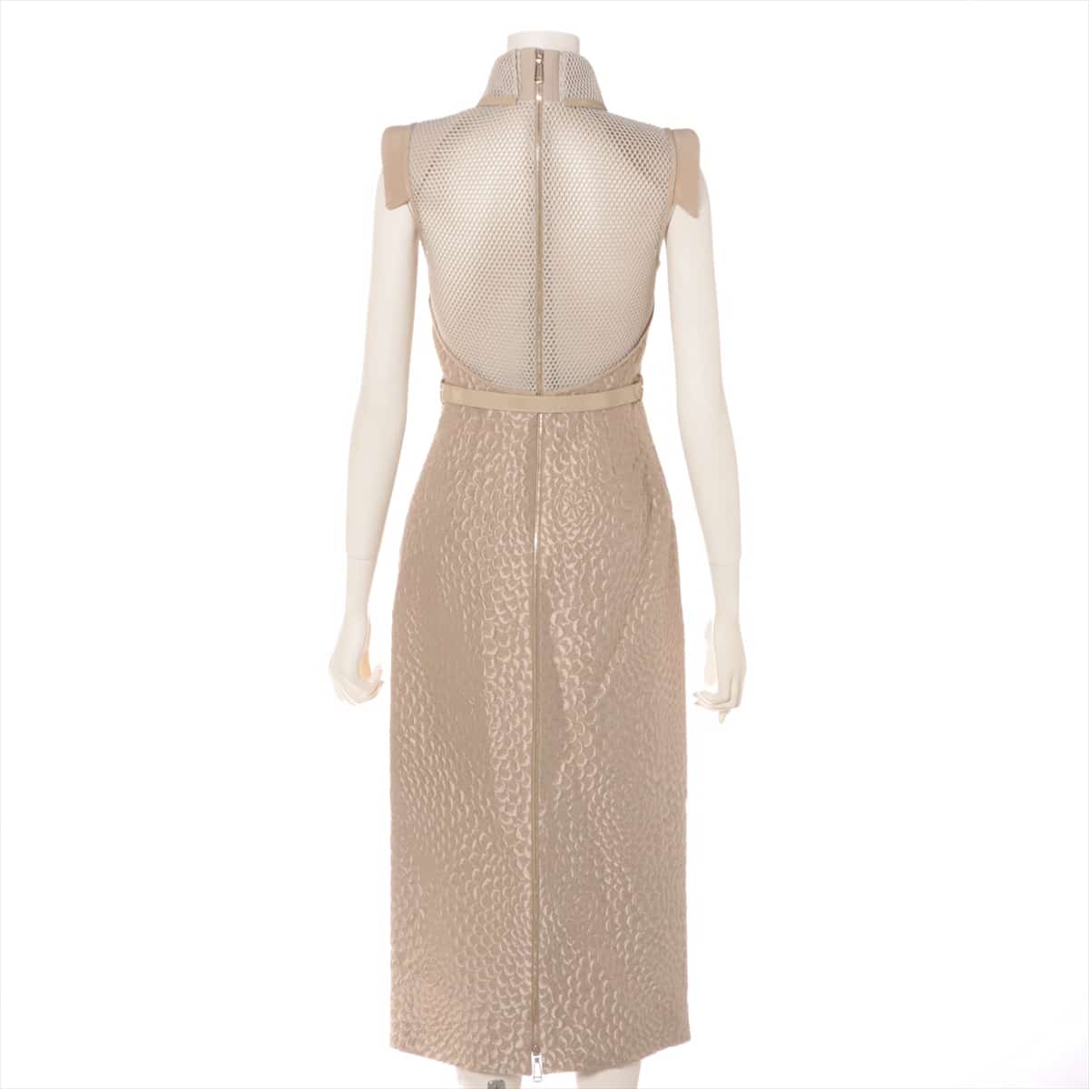Fendi 19-year wool x acrylic Sleeveless dress 36 Ladies' Beige