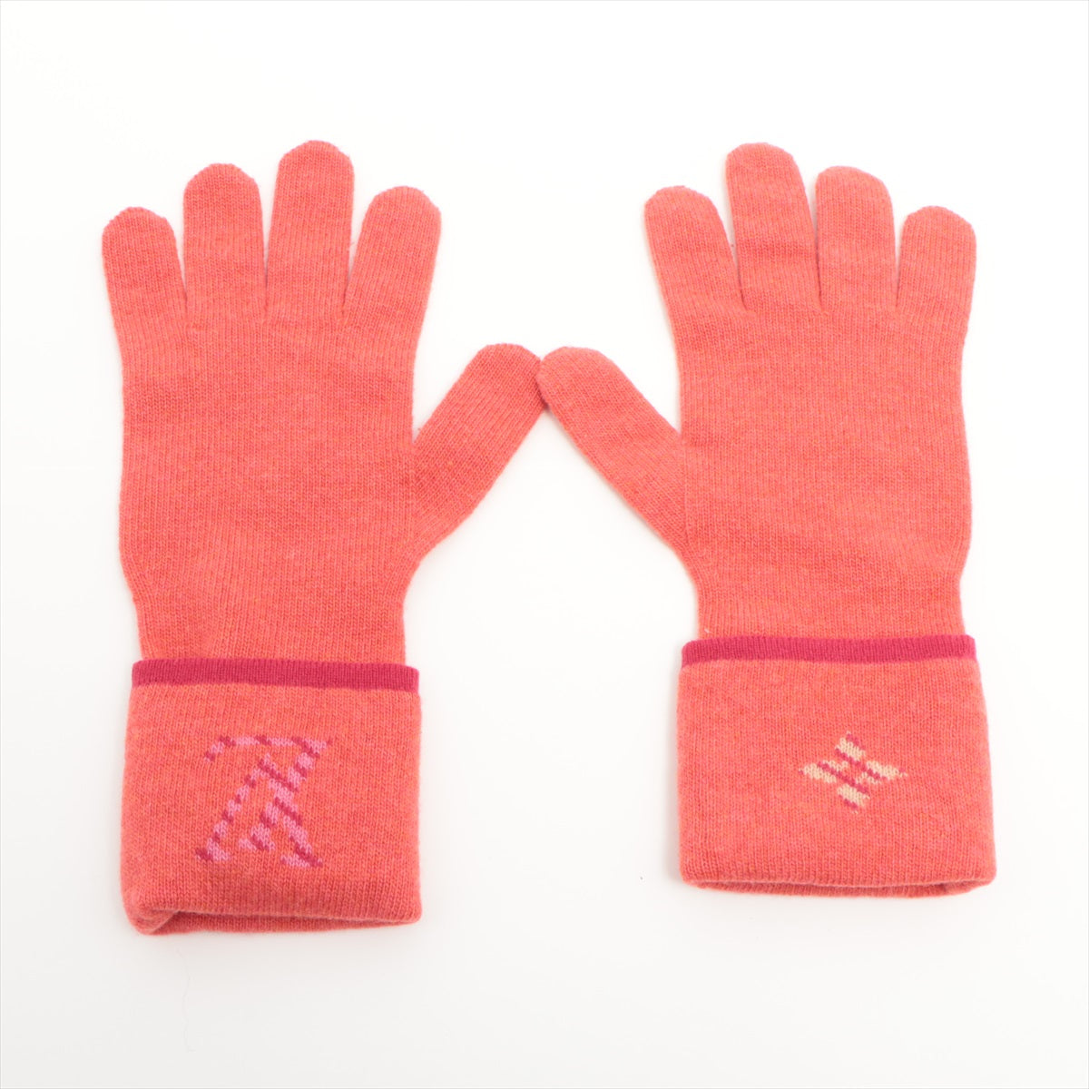 Louis Vuitton Gon Pop Monogram Gloves MY0138 Gloves Wool & Cashmere Pink M70838