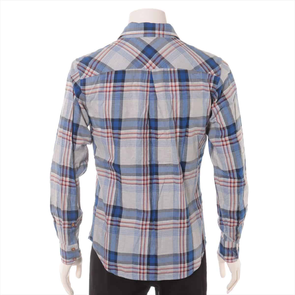 Vivienne Westwood MAN Cotton Checked shirt 46 Men's Blue