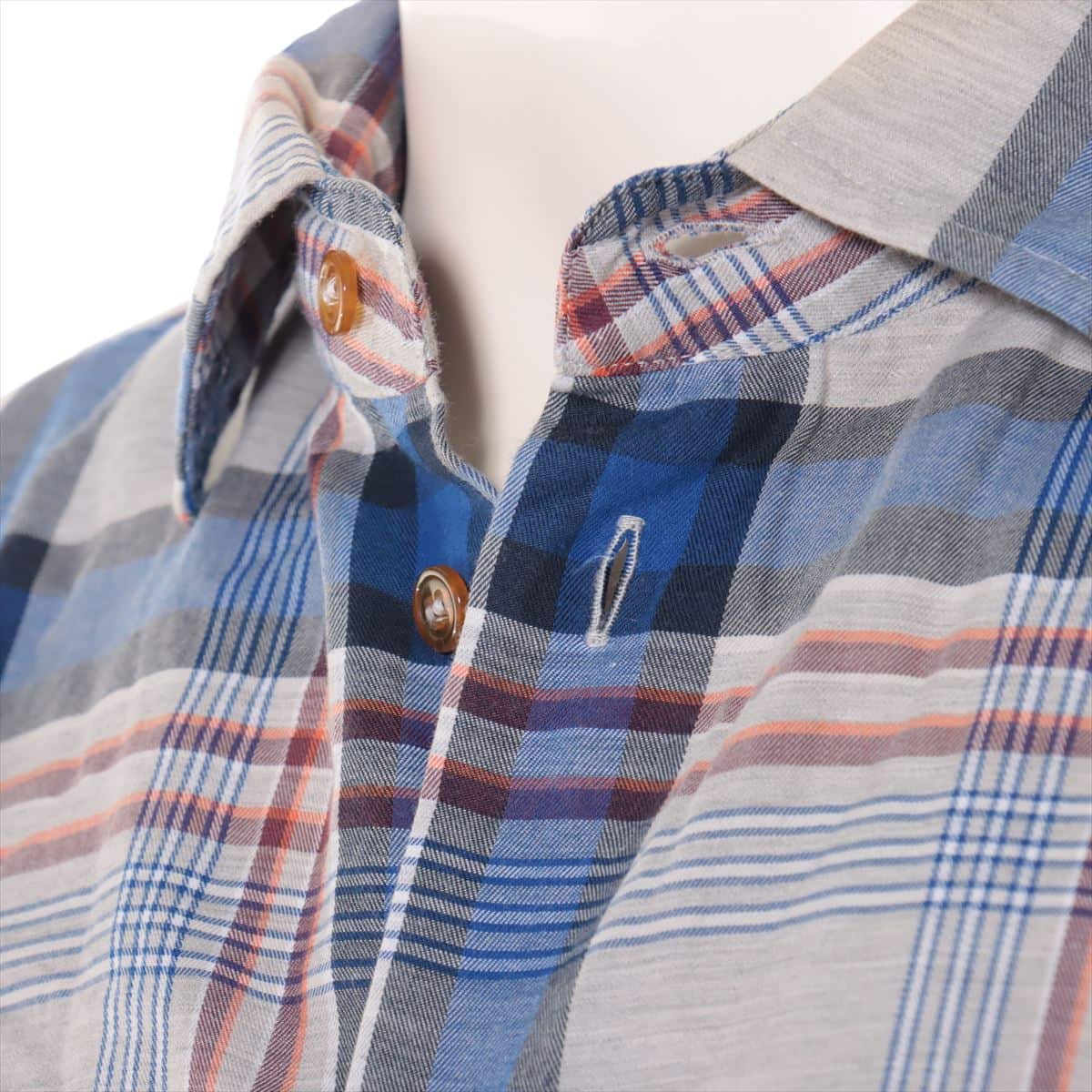 Vivienne Westwood MAN Cotton Checked shirt 46 Men's Blue