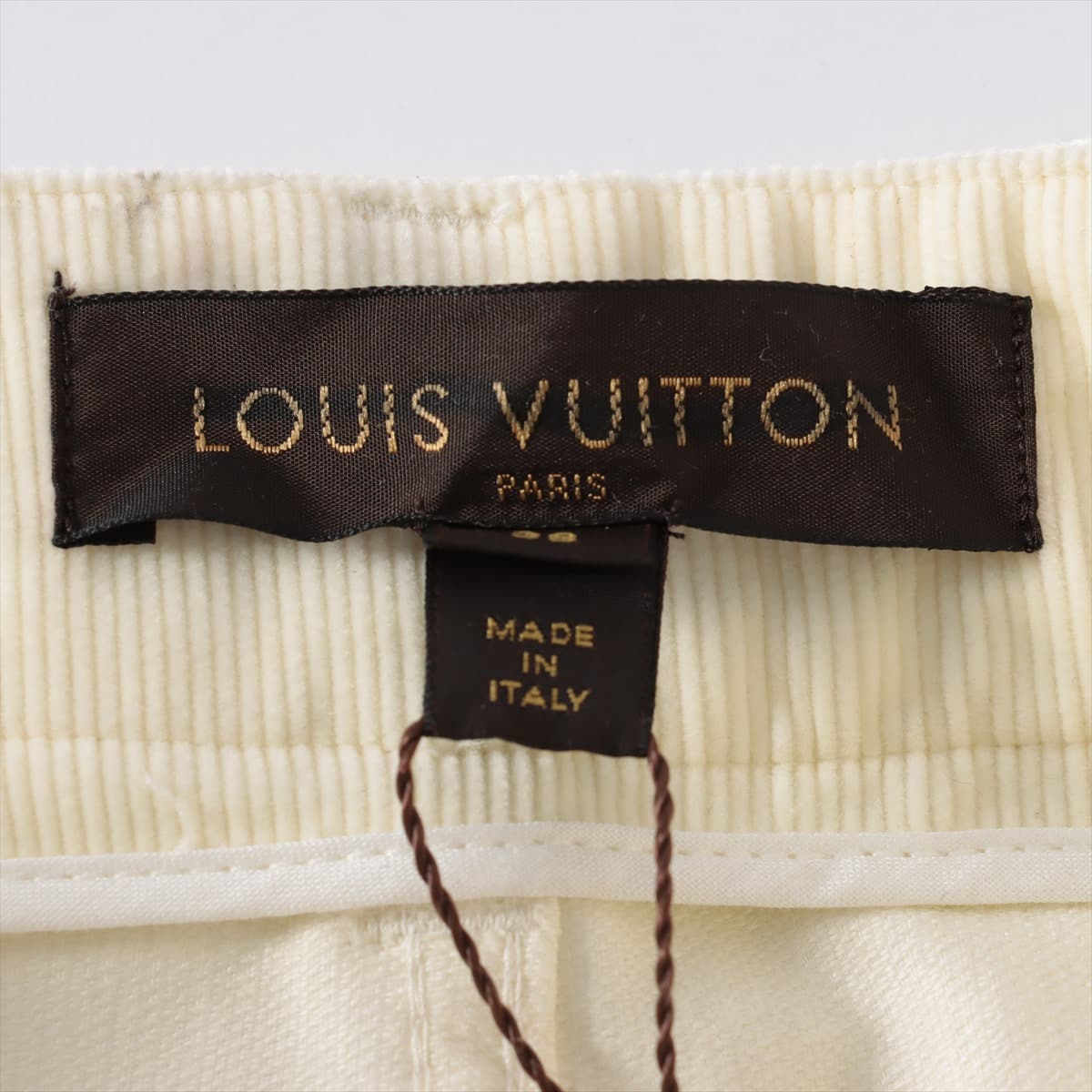 Louis Vuitton RW082W Corduroy Pants 38 Ladies' Ivory