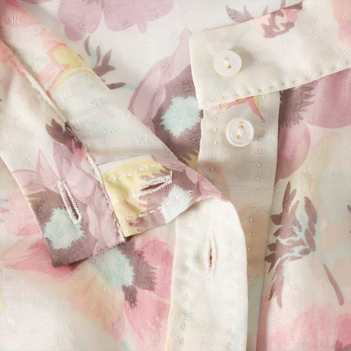 Louis Vuitton Silk Blouse 40 Ladies' Pink  floral