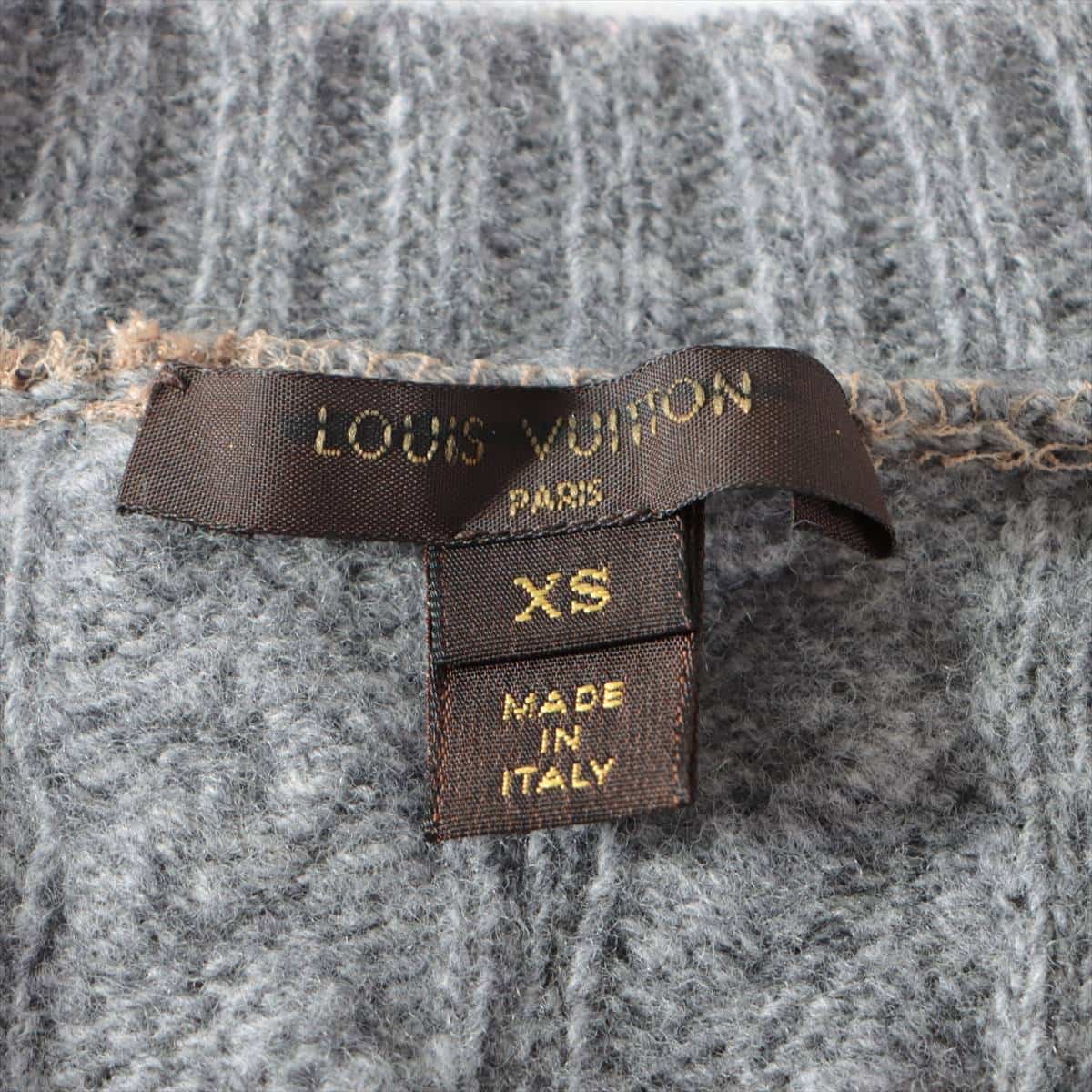 Louis Vuitton RW102 wool x rayon Knit dress XS Ladies' Grey