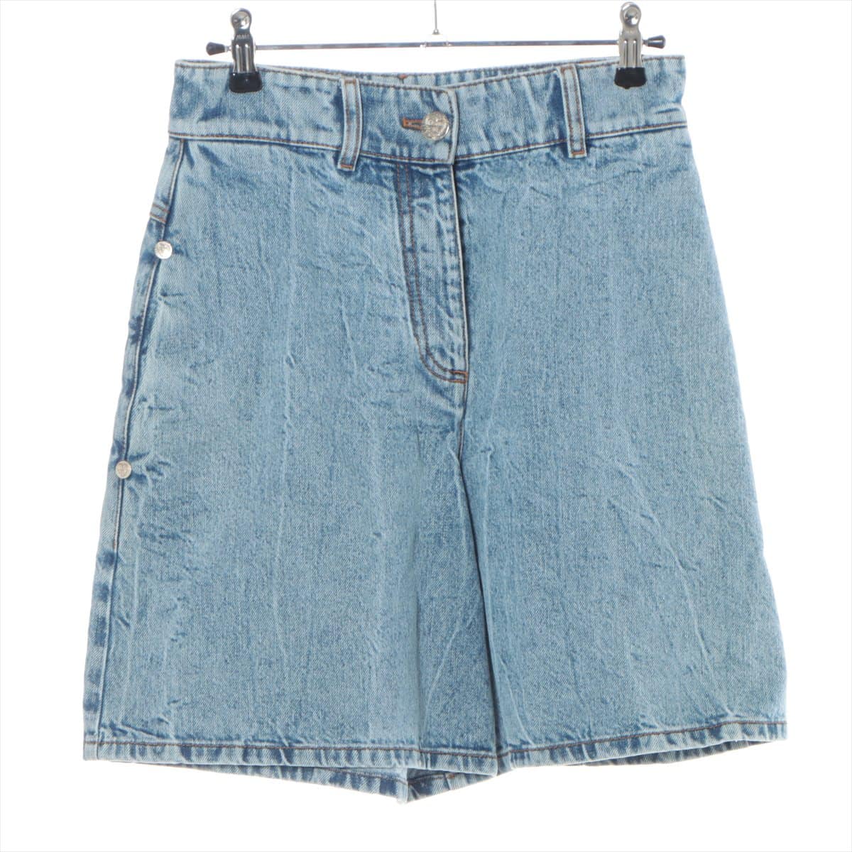 Chanel P61 Denim Short pants 34 Ladies' Blue