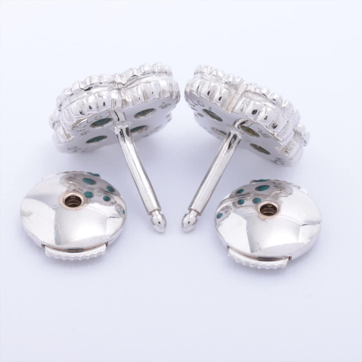Van Cleef & Arpels Sweet Alhambra Turquoise Piercing jewelry 750WG 3.4g