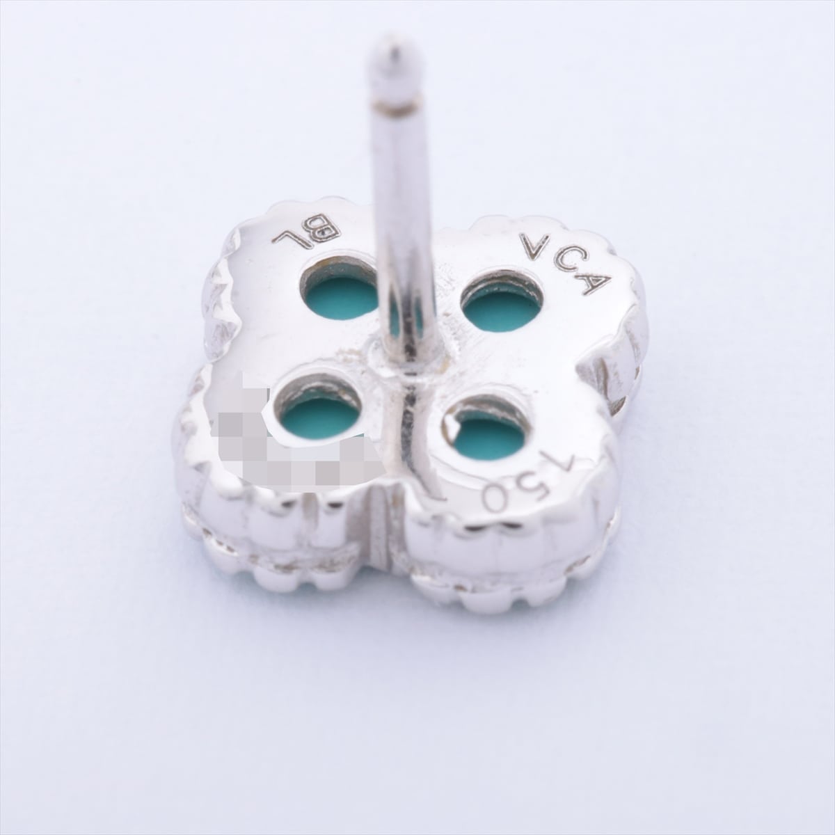Van Cleef & Arpels Sweet Alhambra Turquoise Piercing jewelry 750WG 3.4g