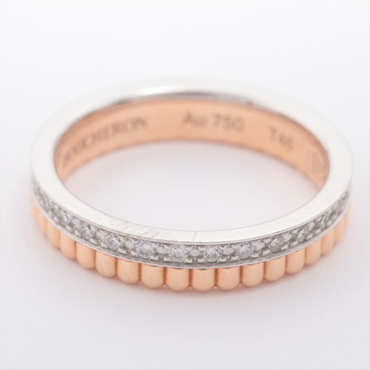 Boucheron Quatre Radiant diamond rings 750(PG×WG) 3.0g 46
