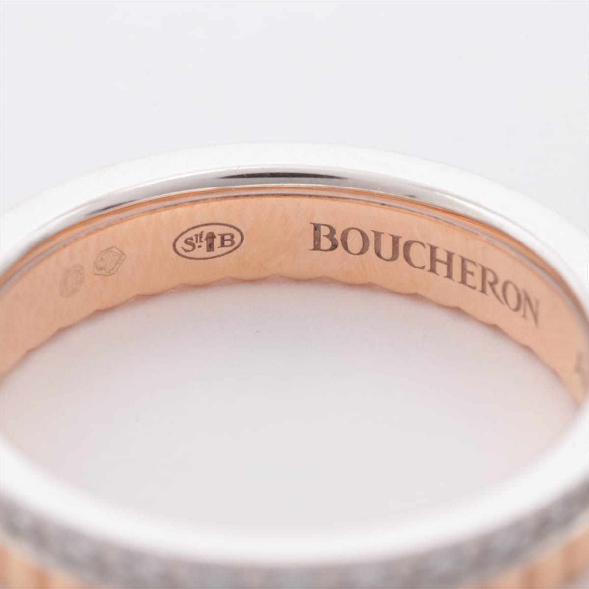 Boucheron Quatre Radiant diamond rings 750(PG×WG) 3.0g 46