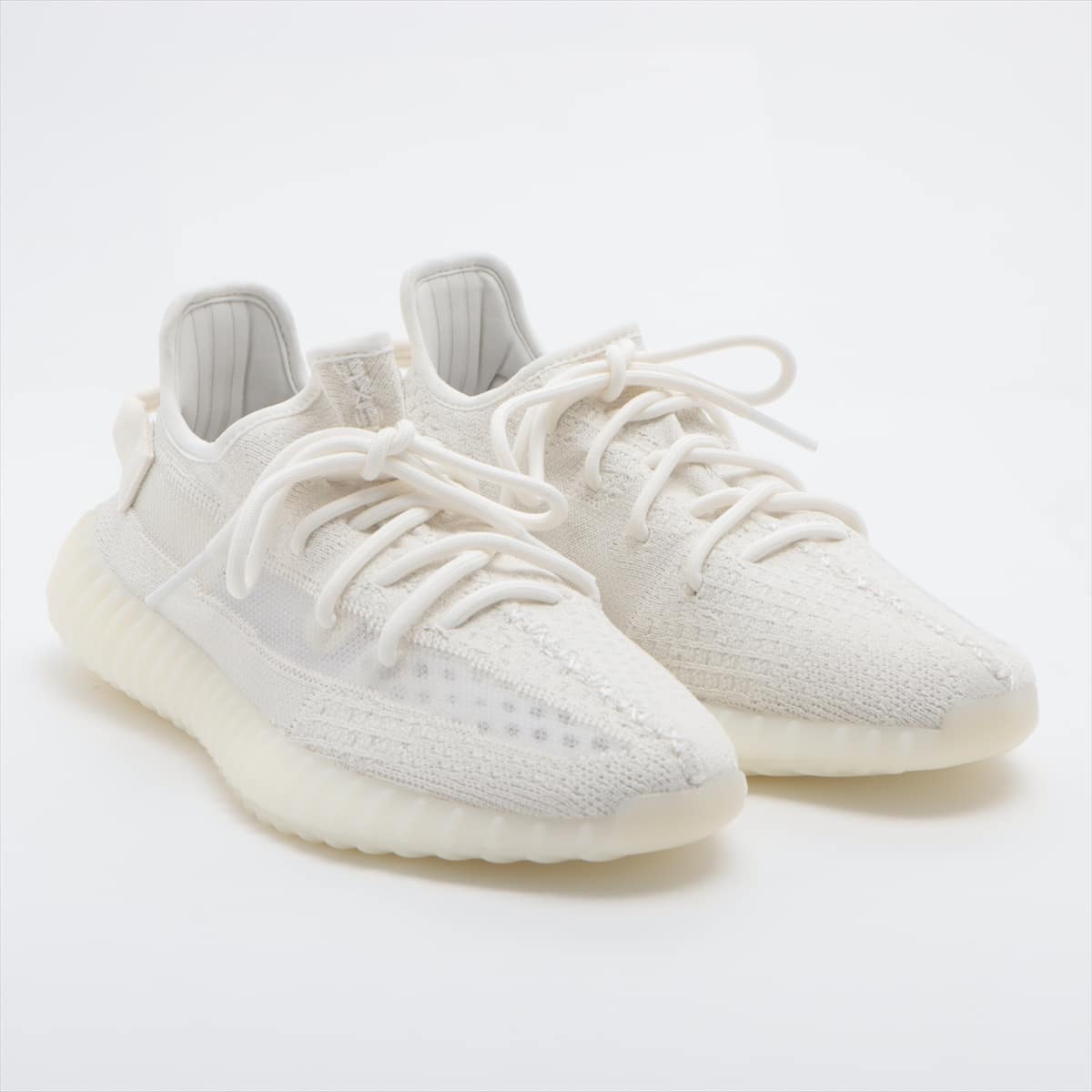 adidas x Kanye West YEEZY BOOST 350 V2 Knit Sneakers 26㎝ Men's White Pure Oat Bone HQ6316
