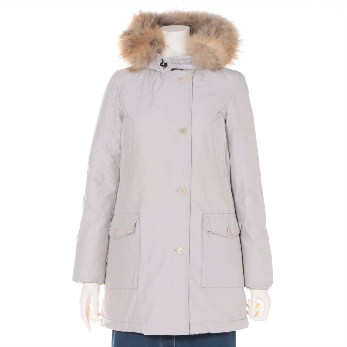 Woolrich Cotton & nylon Down coat XS Ladies' Grey