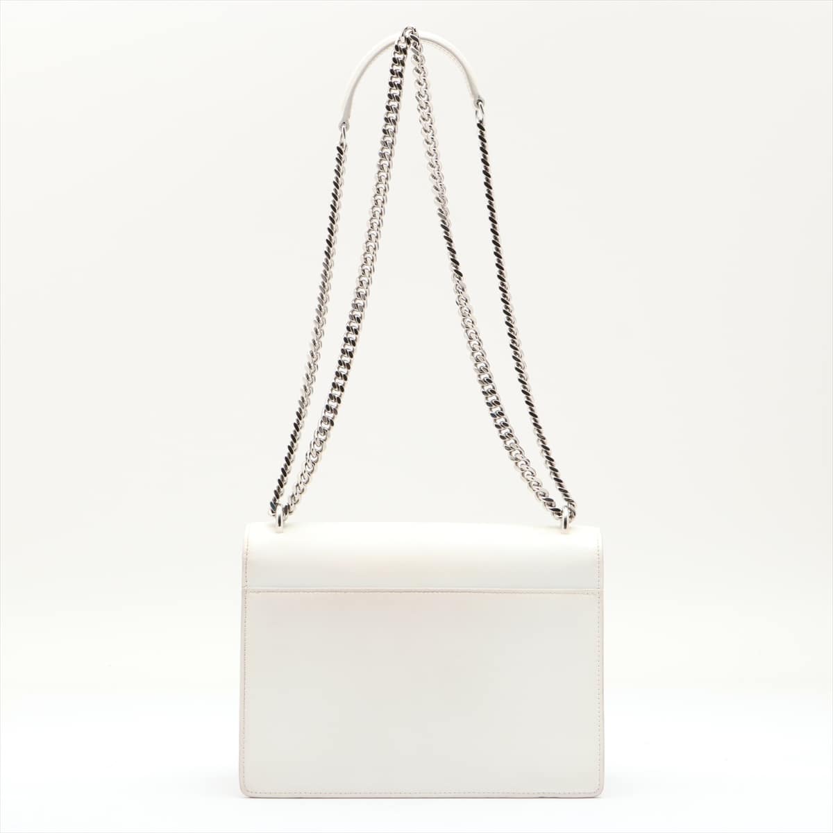 Saint Laurent Paris Sunset Leather Chain shoulder bag White 442906