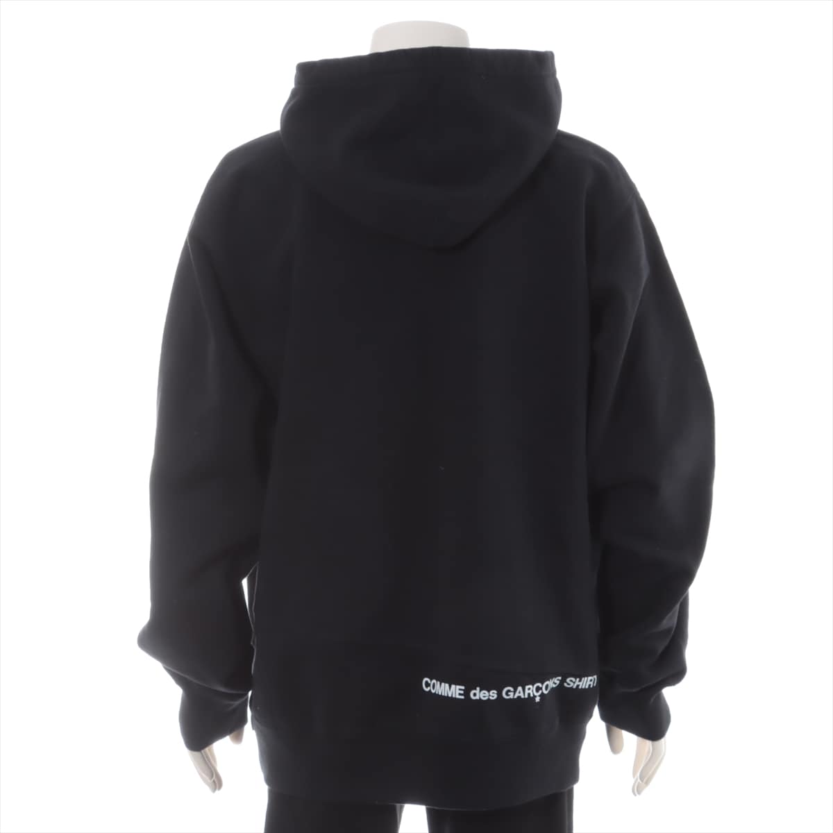 Supreme × COMME des GARÇONS 18AW Cotton Parker XL Men's Black  Split Box Logo Hooded Sweatshirt
