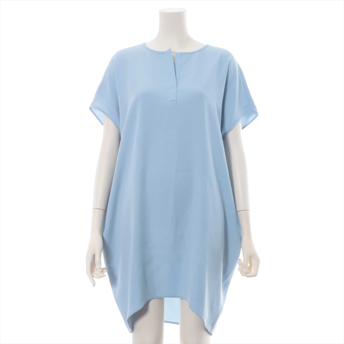 YOKO CHAN 20 years Polyester Dress F Ladies' Light blue