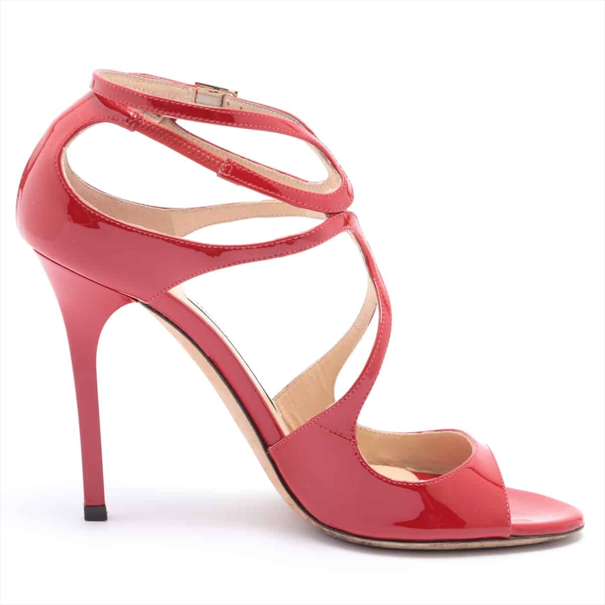Jimmy Choo Patent leather Sandals 37 Ladies' Red