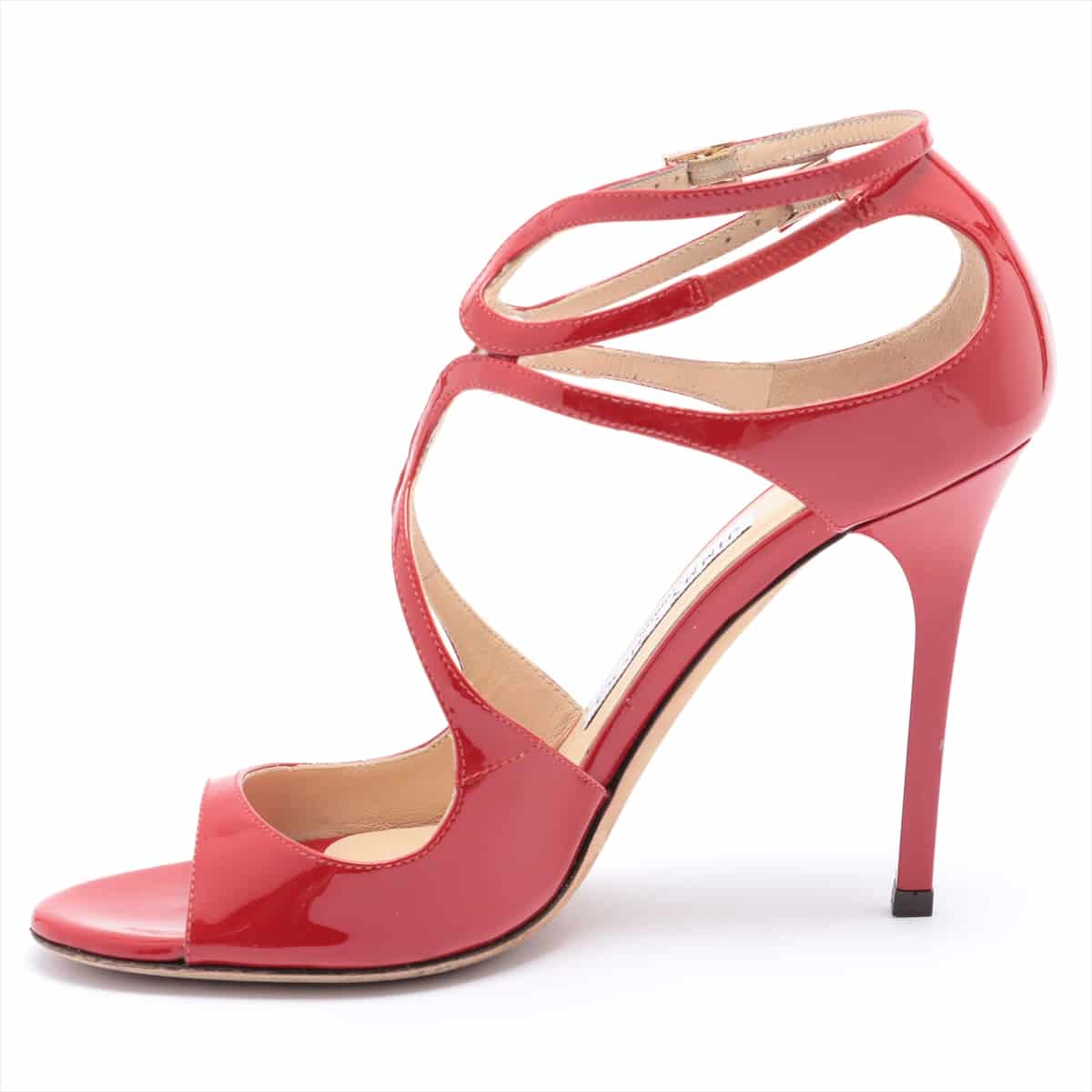 Jimmy Choo Patent leather Sandals 37 Ladies' Red