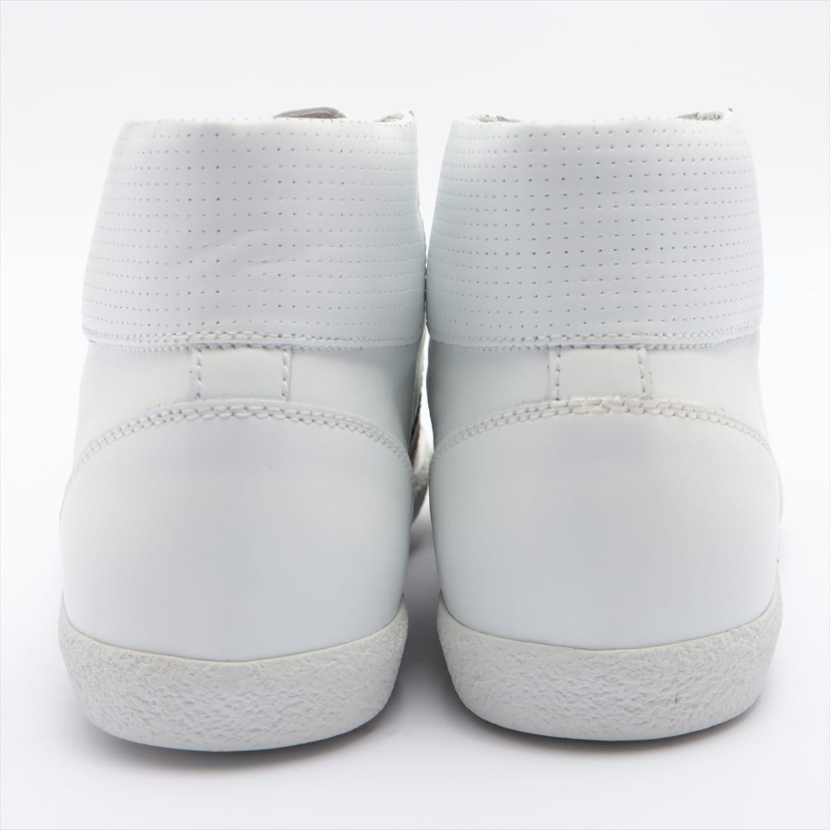 Moncler Leather High-top Sneakers 41 Men's White