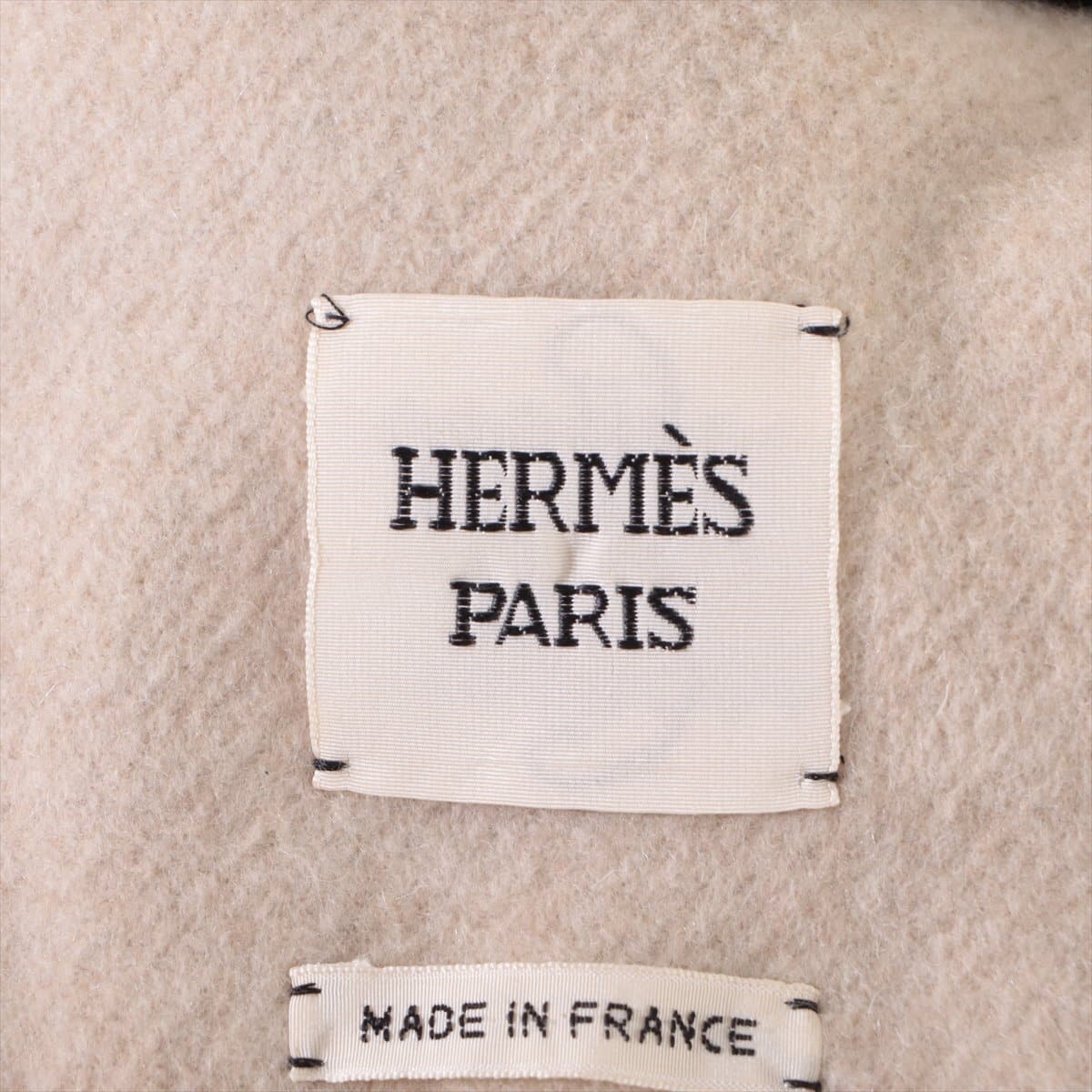 Hermès Cashmere x mink Short coat 34 Ladies' Beige