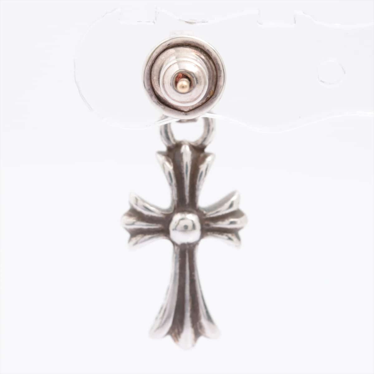 Chrome Hearts CH Cross Baby fat charms Piercing jewelry (for one ear) 925×14K 2.6g With invoice Drop Earings
