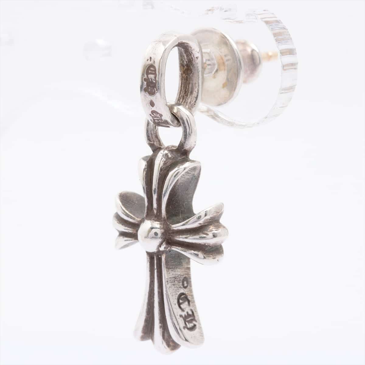 Chrome Hearts CH Cross Baby fat charms Piercing jewelry (for one ear) 925×14K 2.6g With invoice Drop Earings