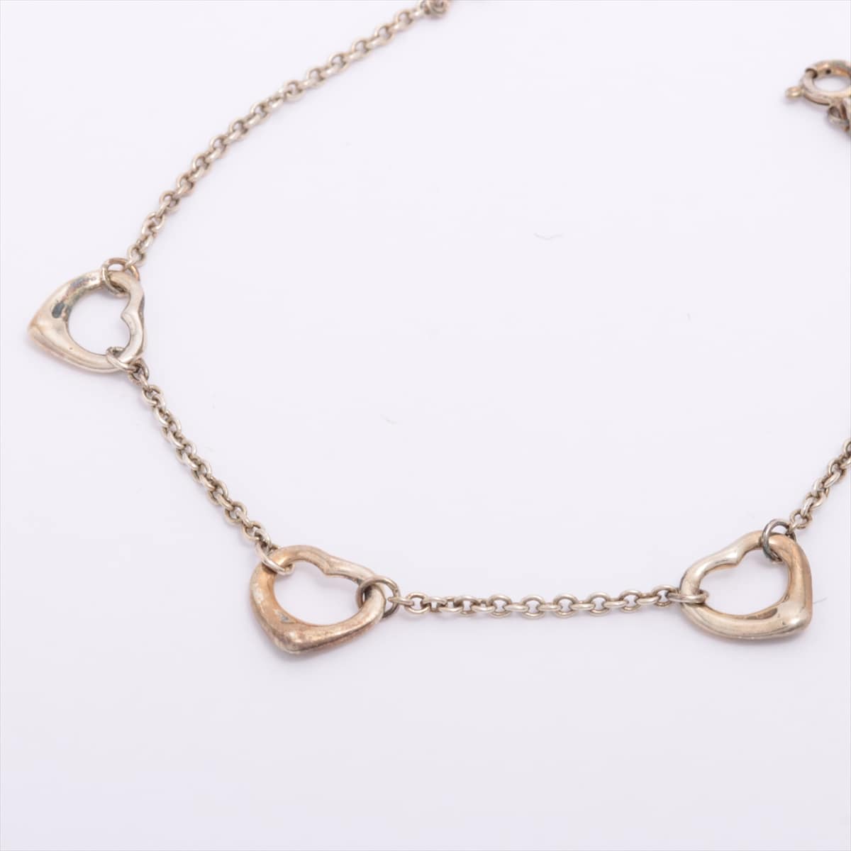 Tiffany Three Open Heart Bracelet 925 Silver