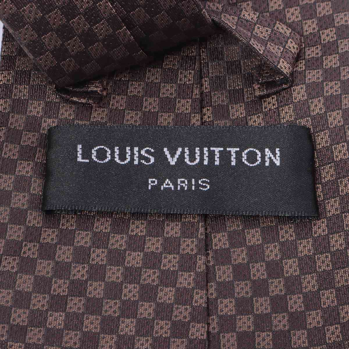 Louis Vuitton Necktie Silk Brown