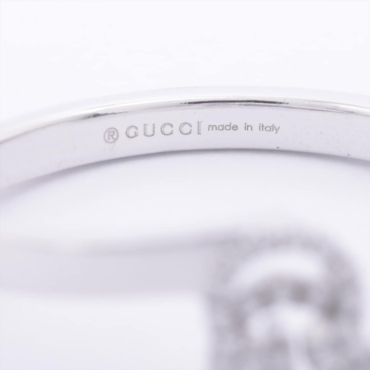 Gucci GG running diamond rings 750 WG 2.7g 17