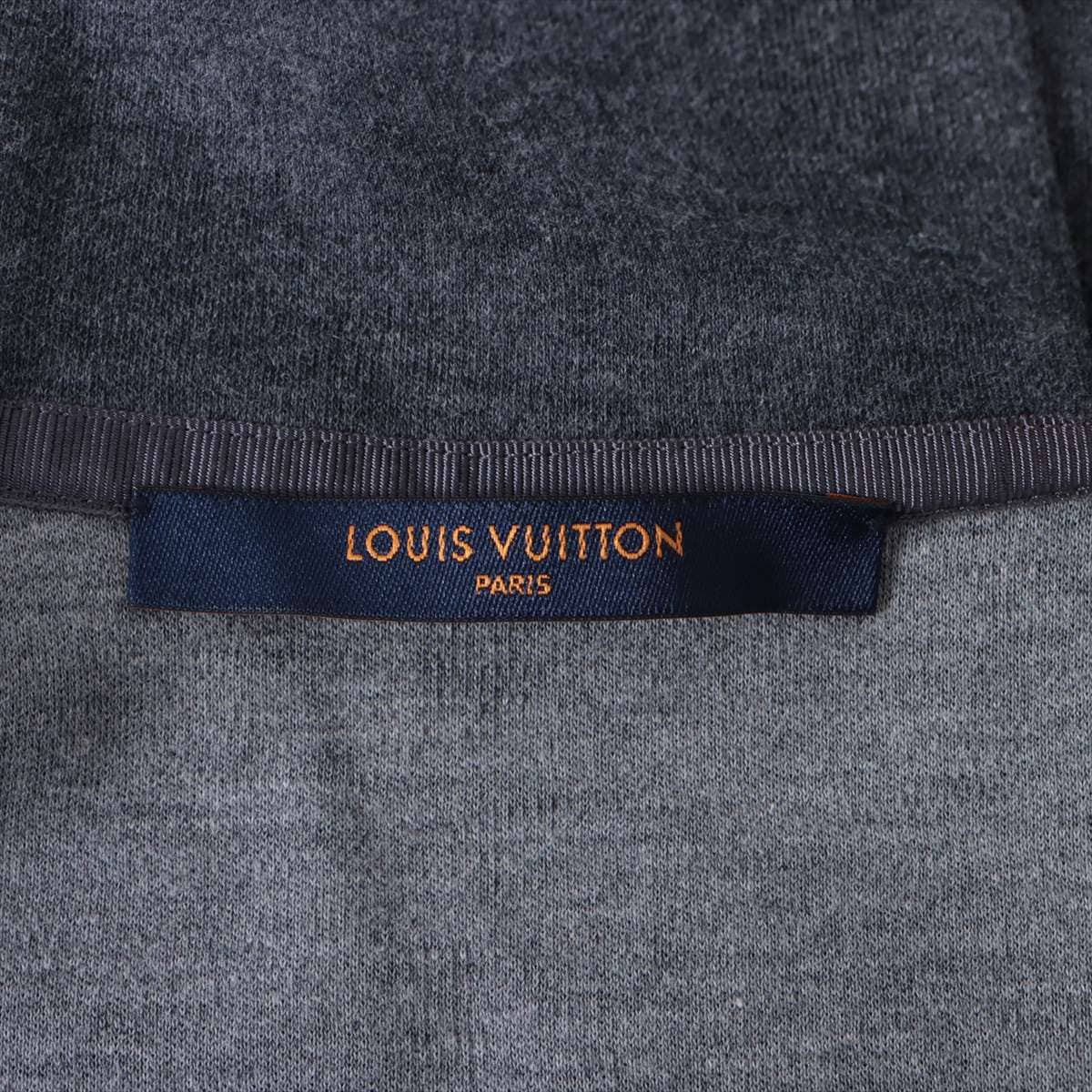 Louis Vuitton 21SS Cotton Parker XL Men's Grey  RM211Q Double face Travel hoodie
