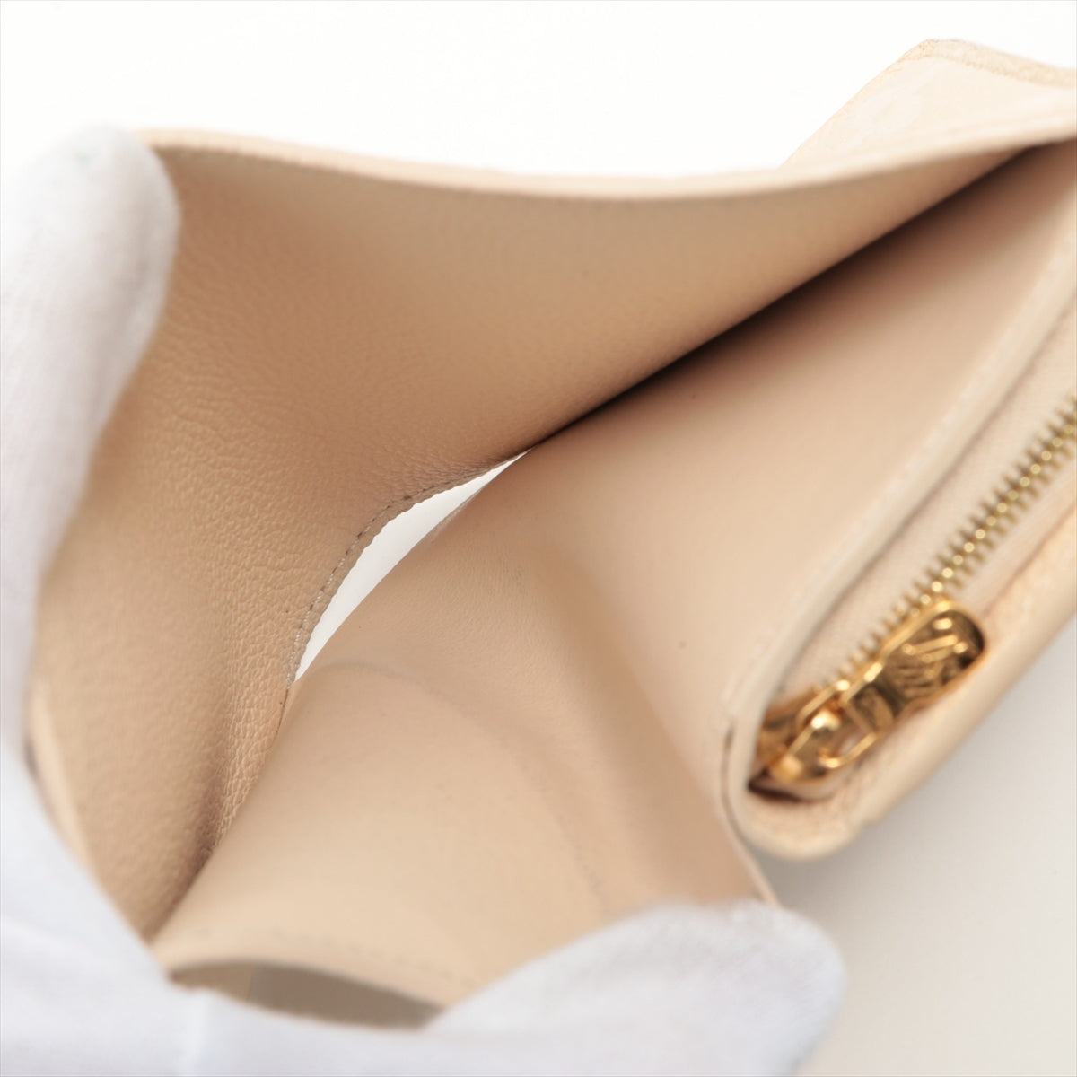 Louis Vuitton Monogram Empreinte Portefeuille Crea M80754 cream Bi-fold wallet