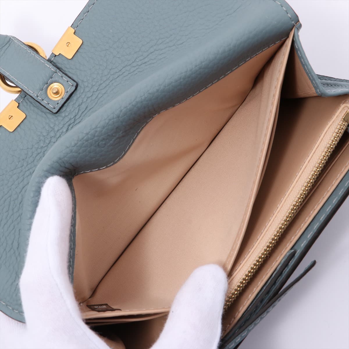 Chloe Mercy Leather Wallet Blue