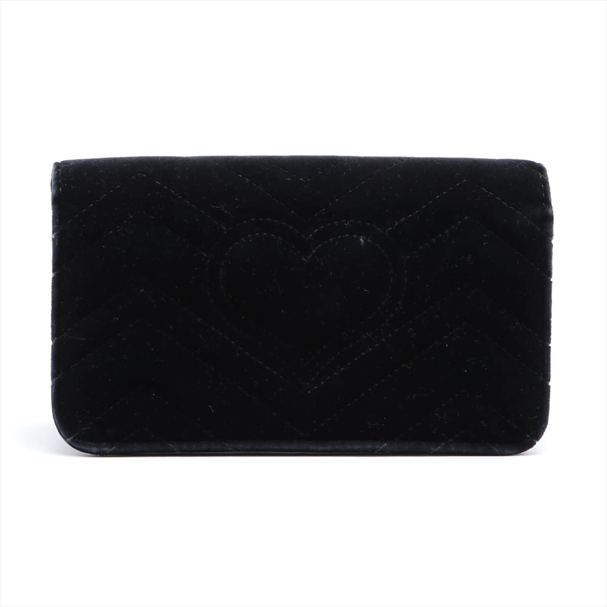 Gucci GG Marmont Velvet Chain shoulder bag Black 488426