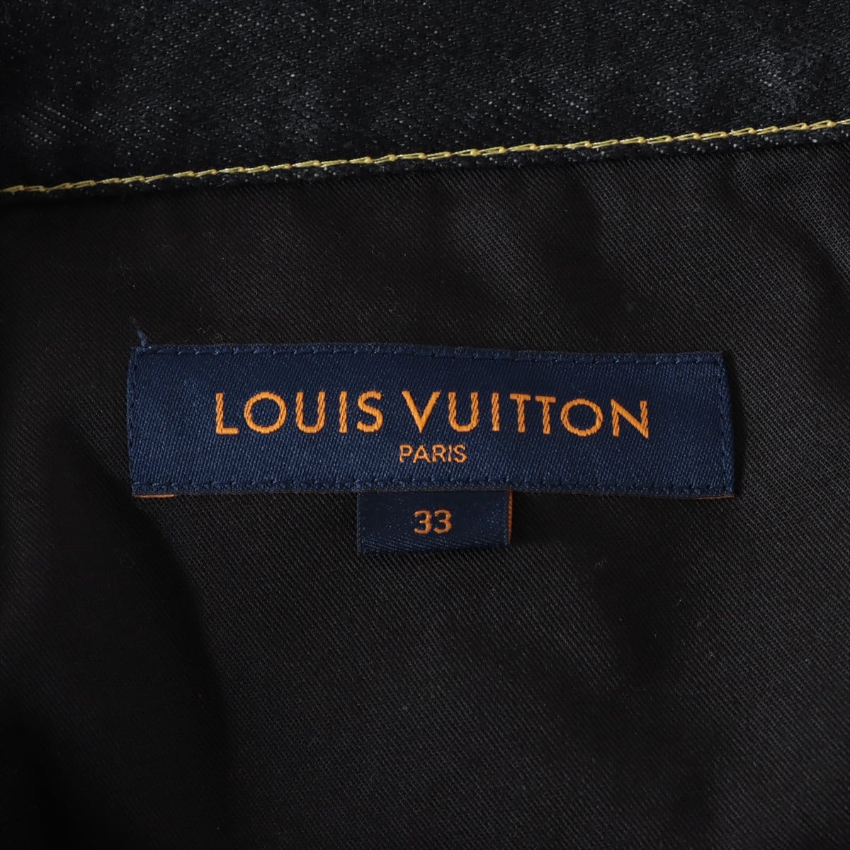 Vuitton x Nigo 22SS Cotton Denim pants 33 Men's Black  RM221M