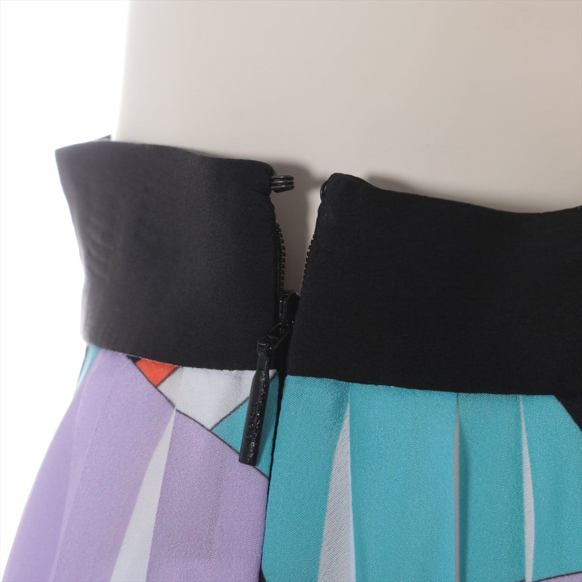 Emilio Pucci Silk Skirt I 40 Ladies' Multicolor  Pleats