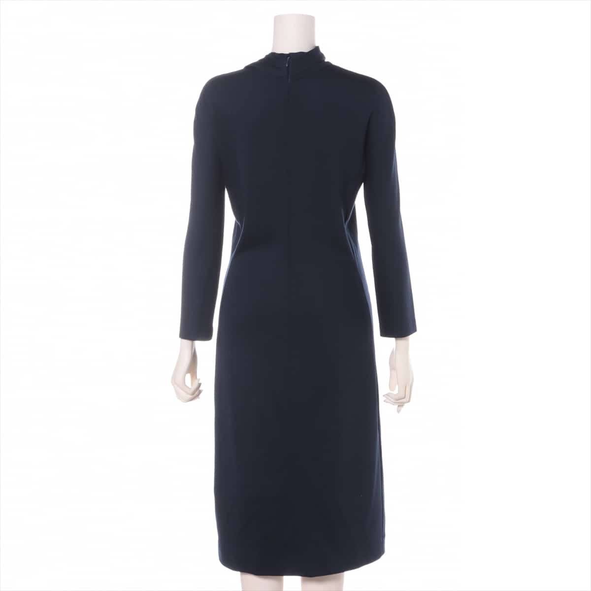 Ferragamo Wool Dress 40 Ladies' Navy blue