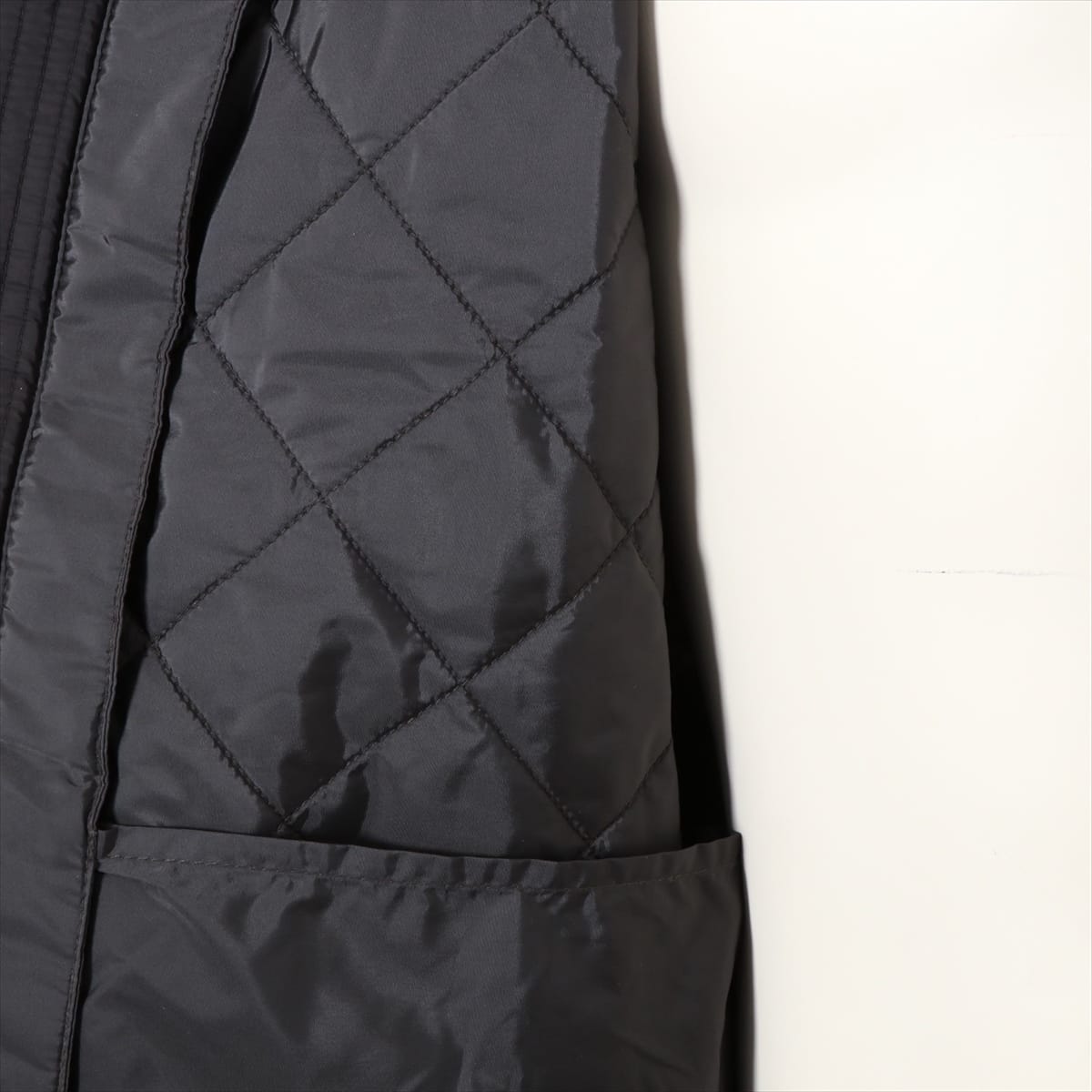 Prada Polyester Quilted Jacket 52 Men's Black