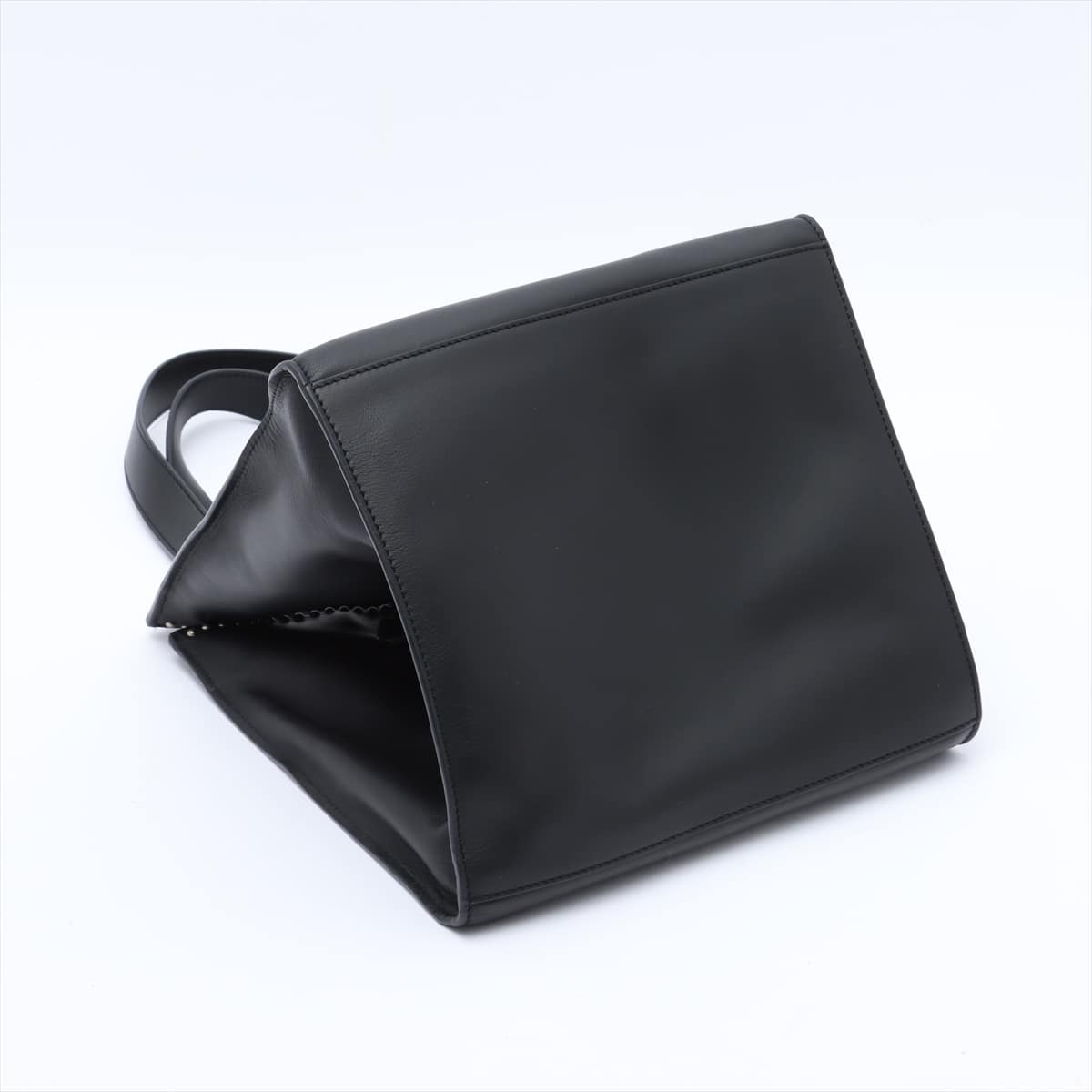 J&M Davidson Studs Leather Tote bag Black