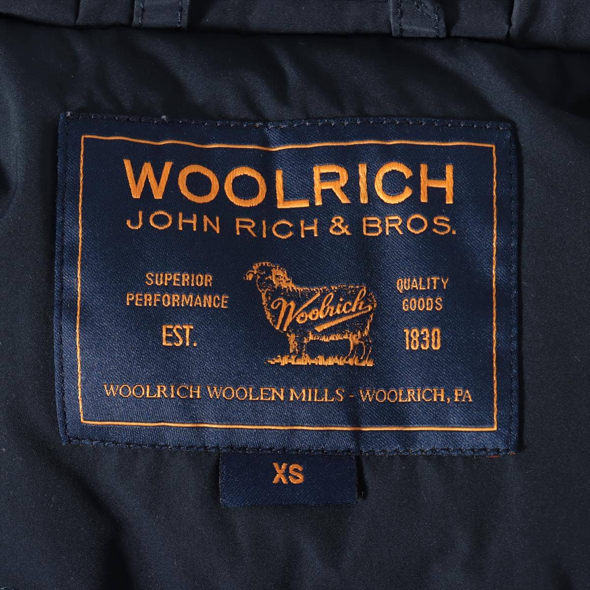 Woolrich Polyester Down coat XS Ladies' Navy blue Missing fur