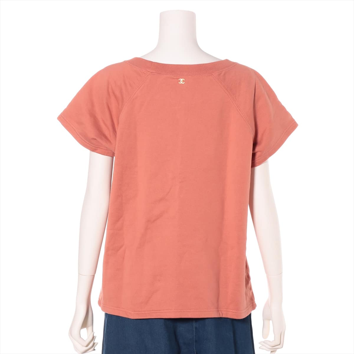 Chanel Cotton T-shirt M Ladies' Orange  P57