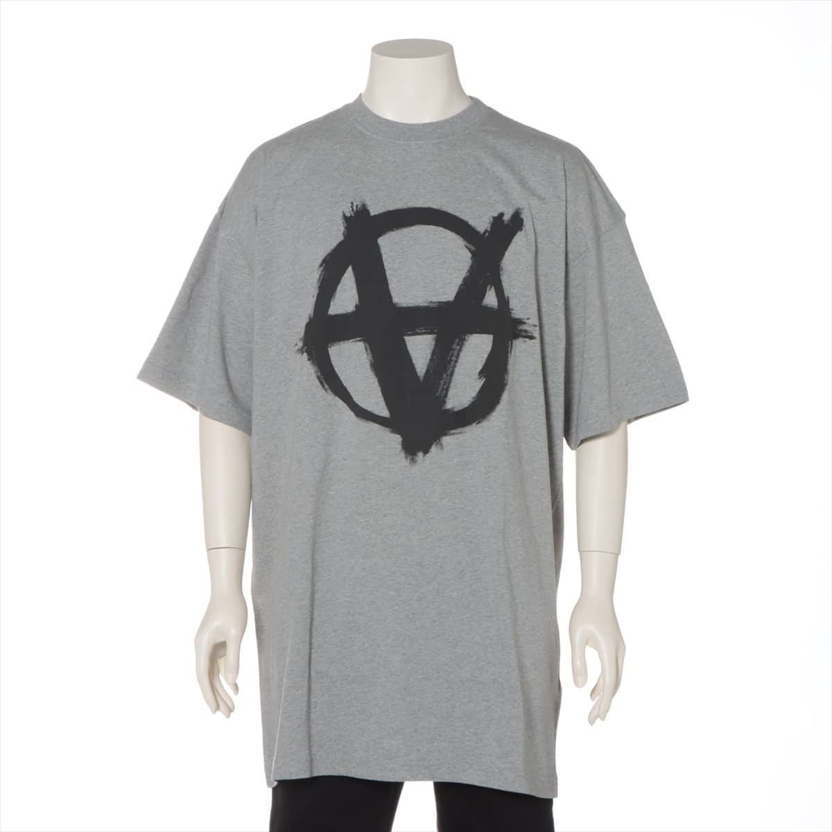 Vetements 21SS Cotton T-shirt S Men's Grey  UE51TR640G Anarchy gothic logo print