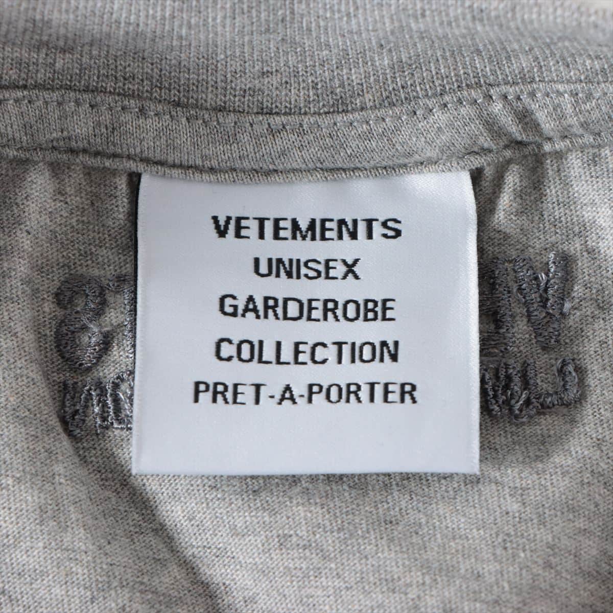 Vetements 21SS Cotton T-shirt S Men's Grey  UE51TR640G Anarchy gothic logo print