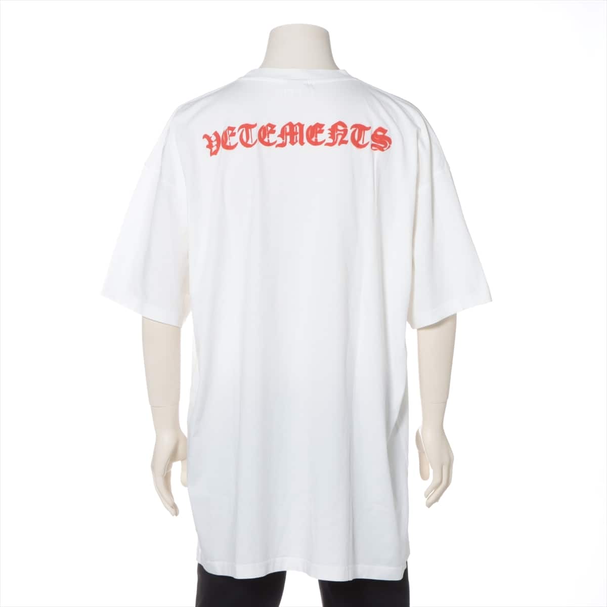 Vetements 21SS Cotton T-shirt M Men's Red x white  UE51TR640W Anarchy gothic logo print