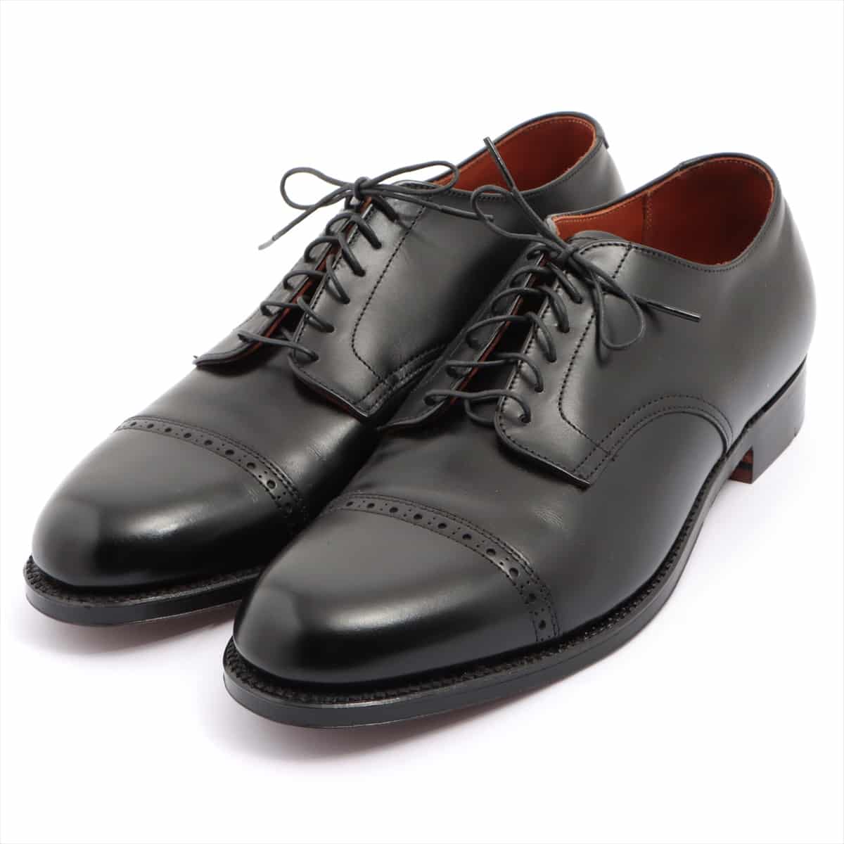 Alden Leather Leather shoes 9 Men's Black Straight tip genuine shoe keeper with cream