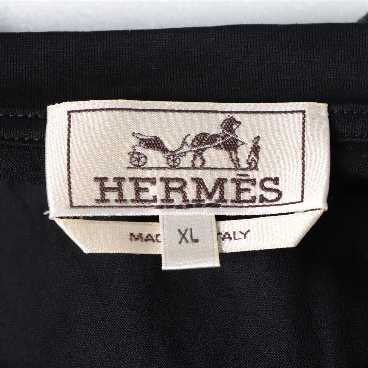 Hermès Cotton T-shirt XL Men's Black